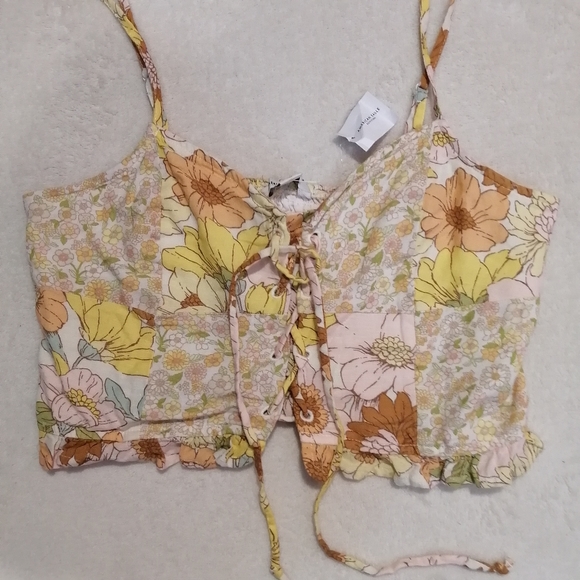 NWT American Eagle corset boho top - Picture 4 of 11